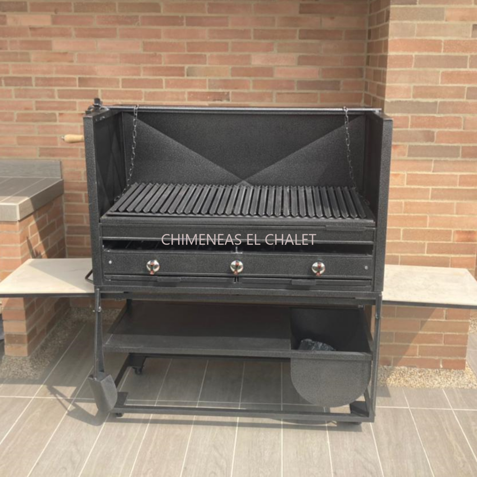 Bbq de Carbón Tipo Argentino mixto (gas)